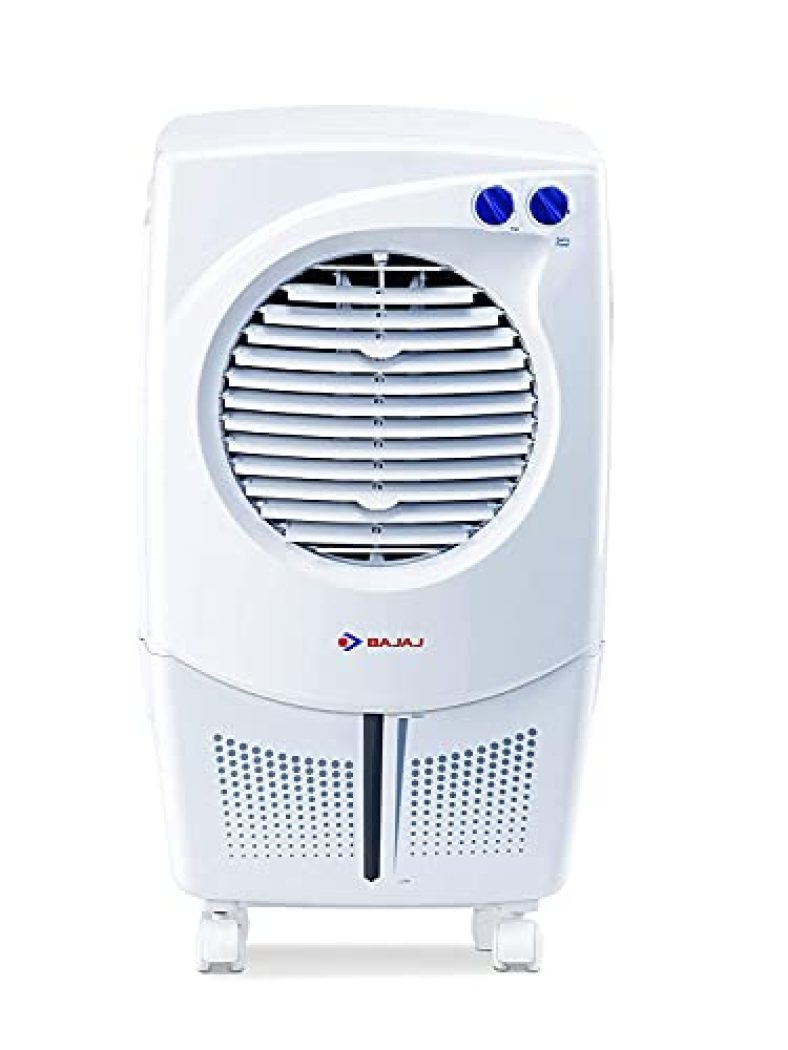 Bajaj Pcf 25 Dlx 24L Personal Air Cooler With Honeycomb Pads, Turbo Fan Technology, Powerful Air Throw And 3-Speed Control, White