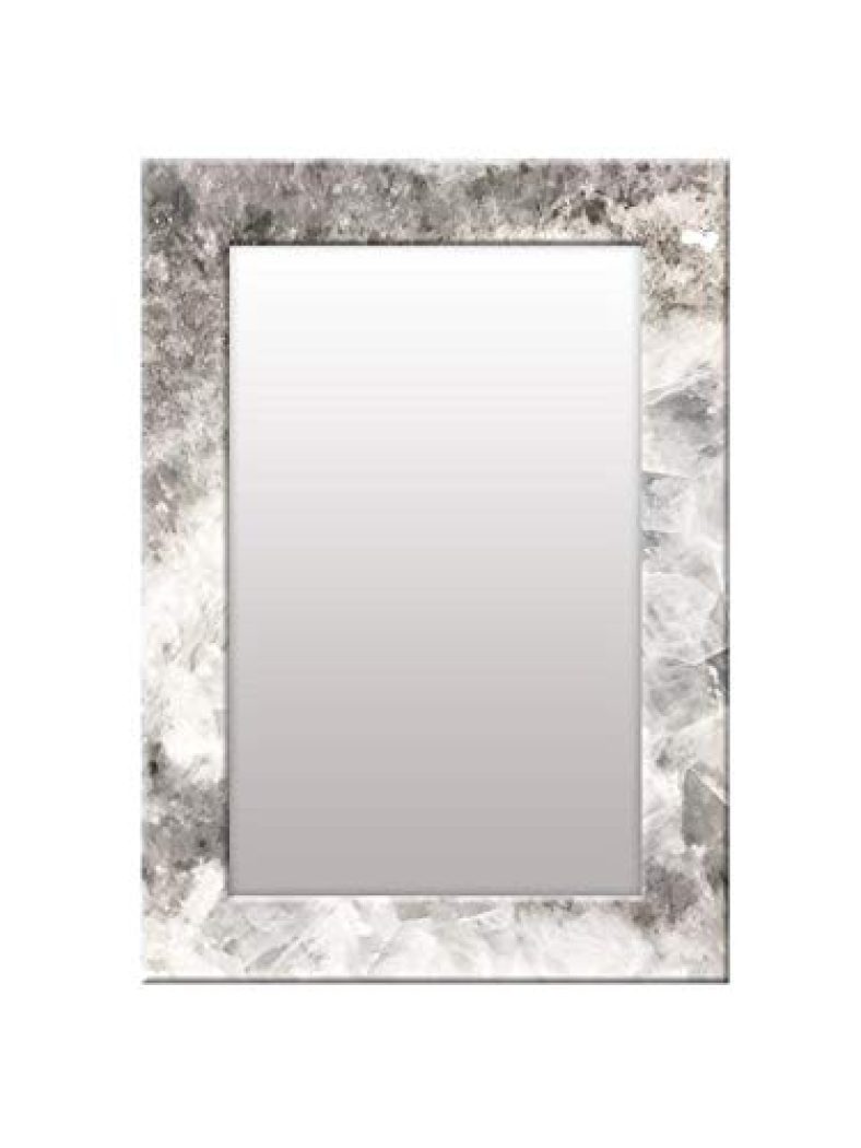 999Store Printed Hanging Mirror For Bedroom Mirrors For Decorating Wall White Stone Rustic Washroom Bathroom Mirror (Mdf_14X20 Inches) Mirrorsmp101