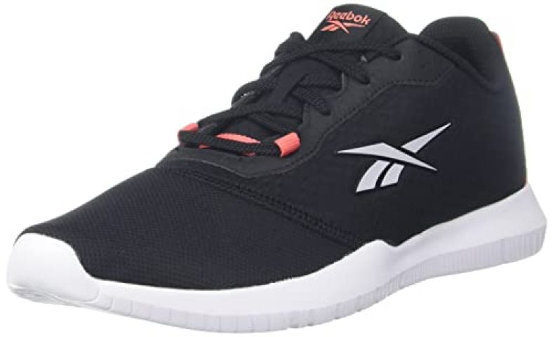 Reebok Men’S Edgility Runner Black-Semi Orange Flare Running Shoe-6 Kids Uk (Ga1332)