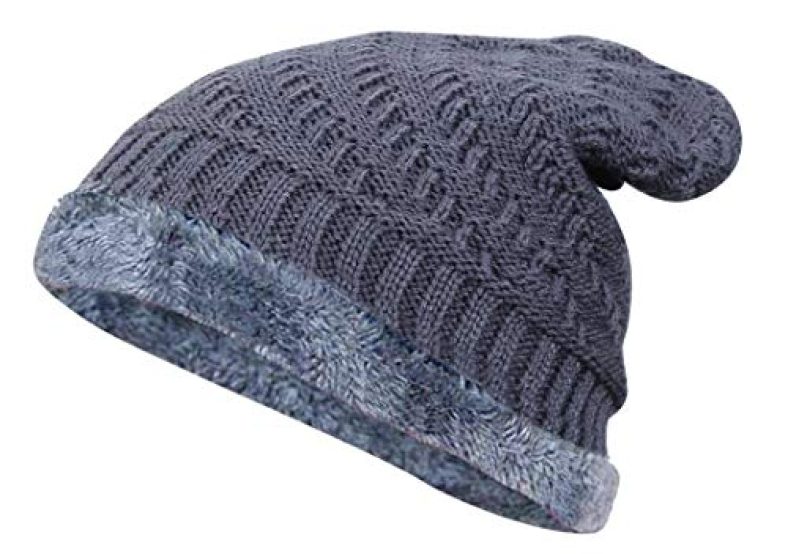 Zacharias Men’S Woolen Cap Cs-02 (Grey; Free Size)