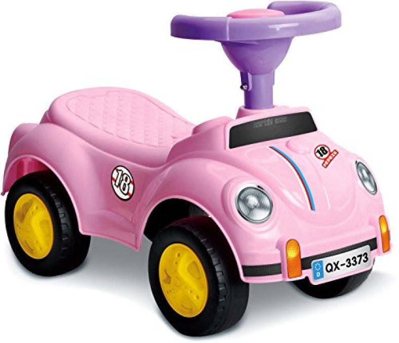 Saffire Cute Beetles Smart Mini Ride On, Pink