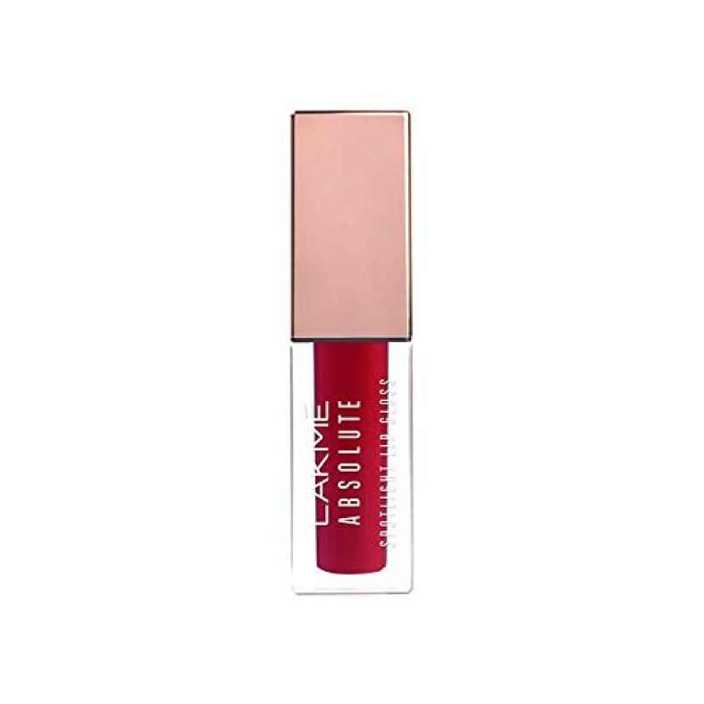 Lakme Absolute Spotlight Lip Gloss, Deep Flamingo, 4 Ml