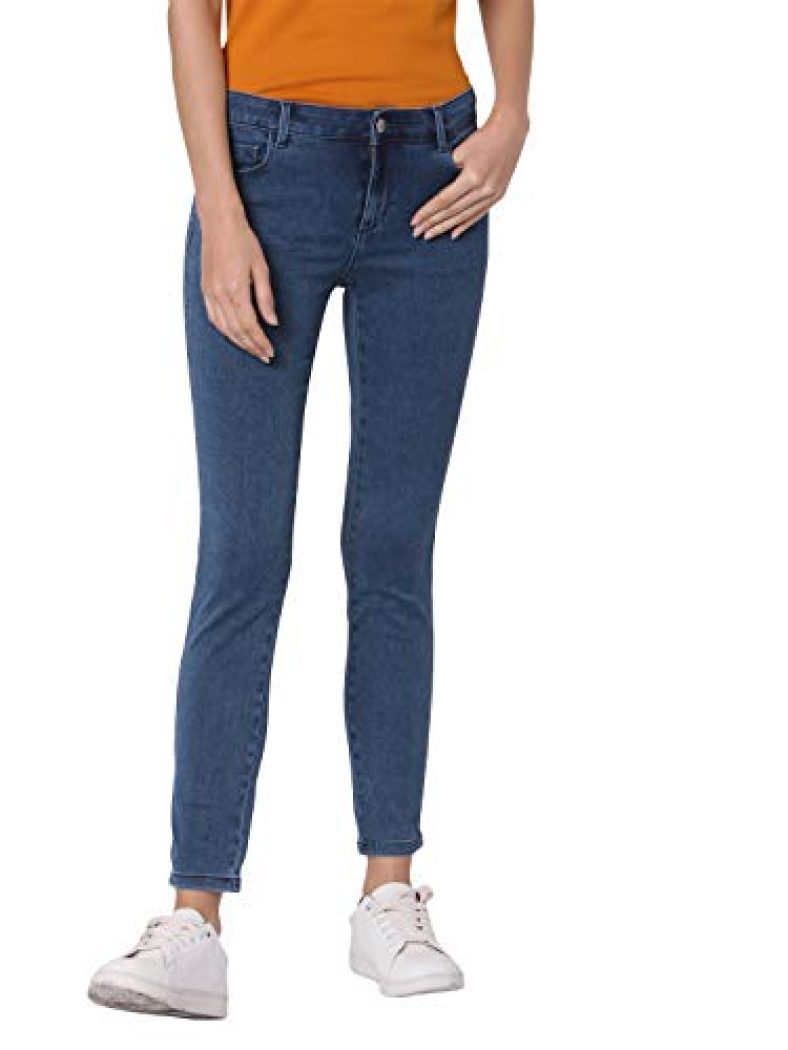 Vero Moda Women’S Skinny Jeans (248325503-Medium Blue Denim_Medium 28)