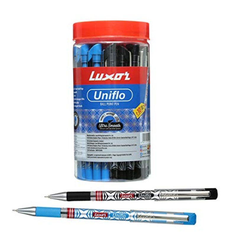 Luxor Uniflo Ball Pen Assorted (40 Pcs)