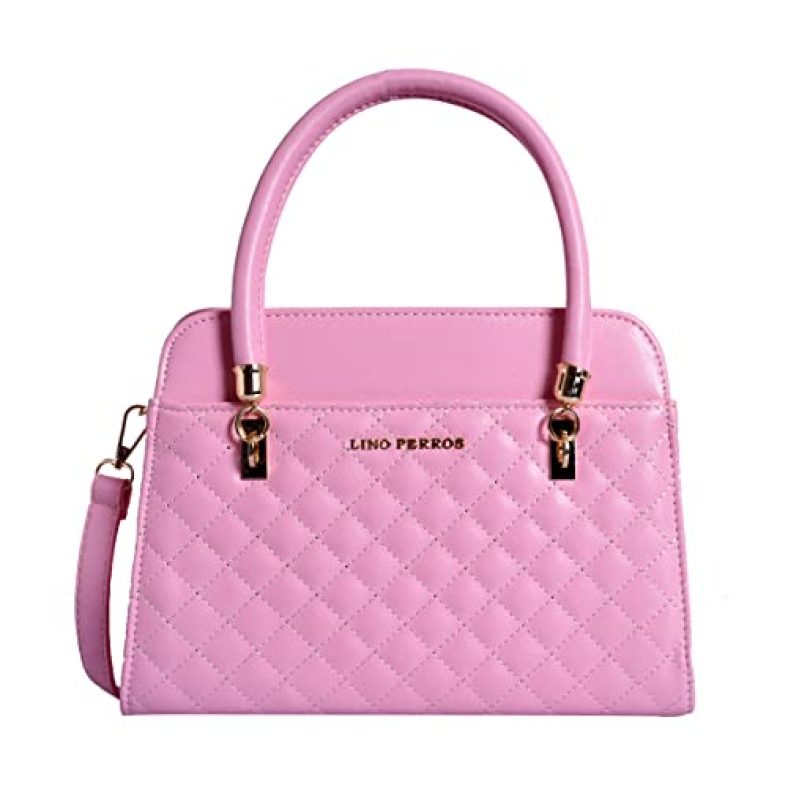Lino Perros Faux Leather Handbag (Pink)