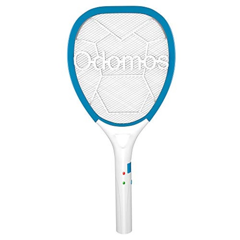 Odomos Mosquito Killer Racquet : Rechargeable 500 Mah Battery Insect Killer Bat With Led Light| Made In India (6 Months Warranty)