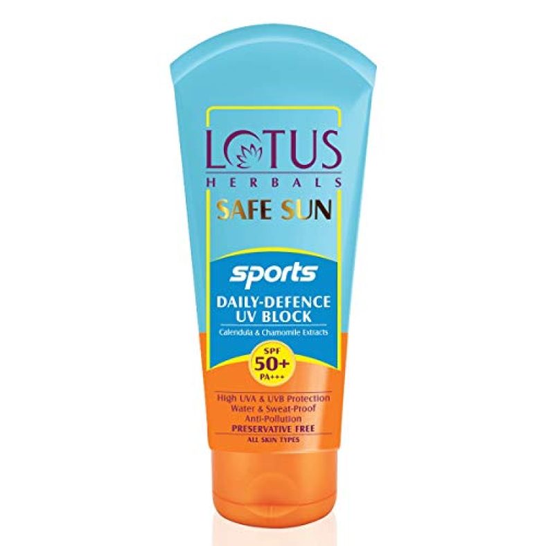 Lotus Herbals Sun Sports Daily-Defence Spf 50+ – 80 Grams Cream