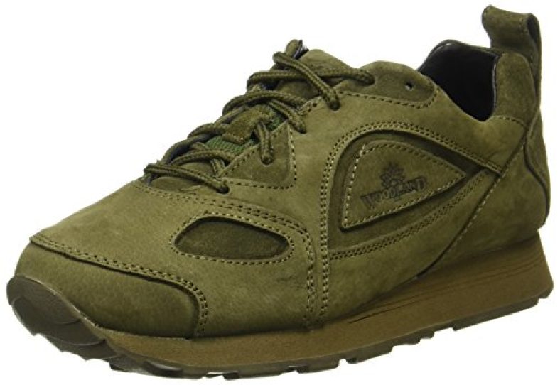 Woodland Mens Olive Green Leather Casual Shoe-9 Uk (43 Eu) (G 777Ws)