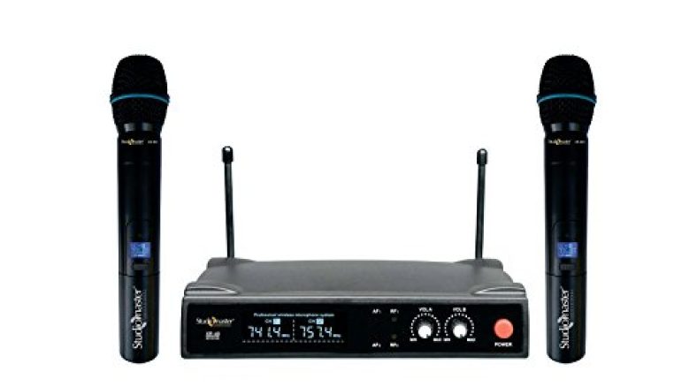 Studiomaster Xr 40Hh Uhf Dual Hand Wireless Omnidirectional Microphone System – Black