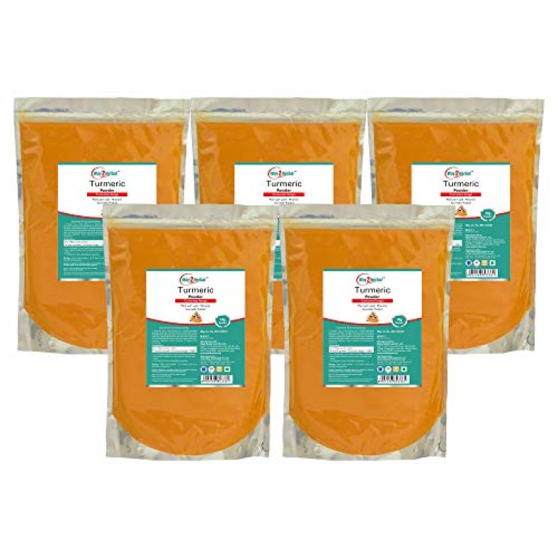 Way2Herbal Turmeric Powder – 1 Kg (Pack Of 5)