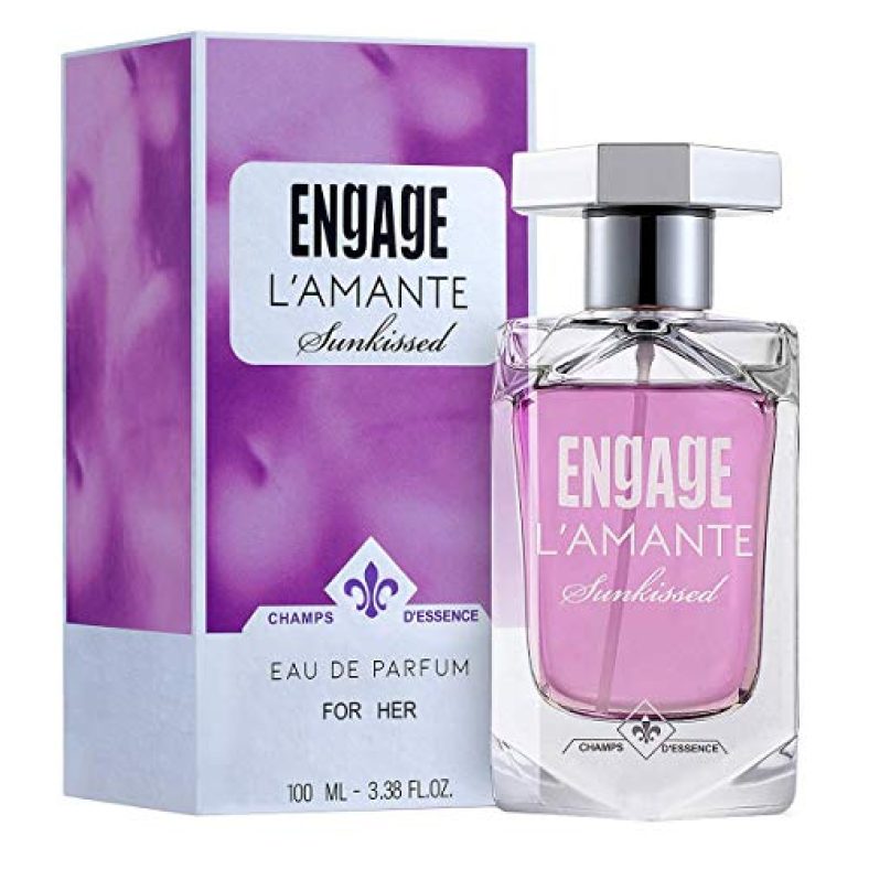 Engage L’Amante Sunkissed Eau De Parfum For Women, Floral, Long Lasting And Premium, Skin Friendly, 100Ml