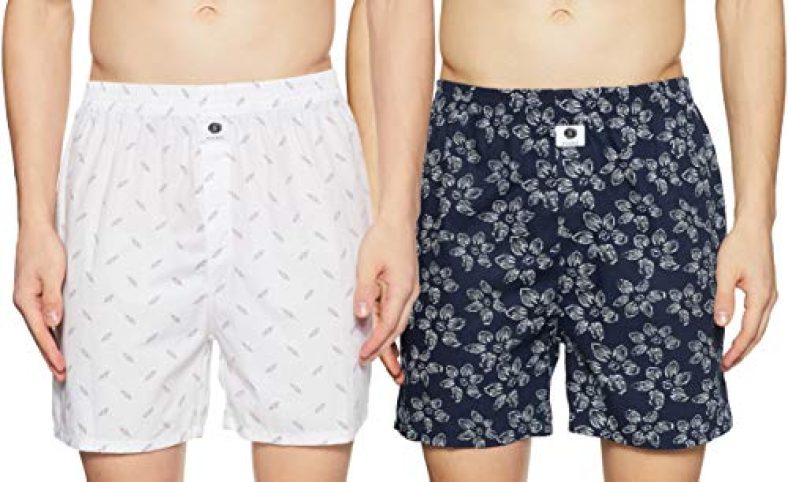 Amazon Brand – Symbol Men’S Cotton Printed Boxers – Pack Of 2 (Symbxrpo2-68_Multicolour-L)