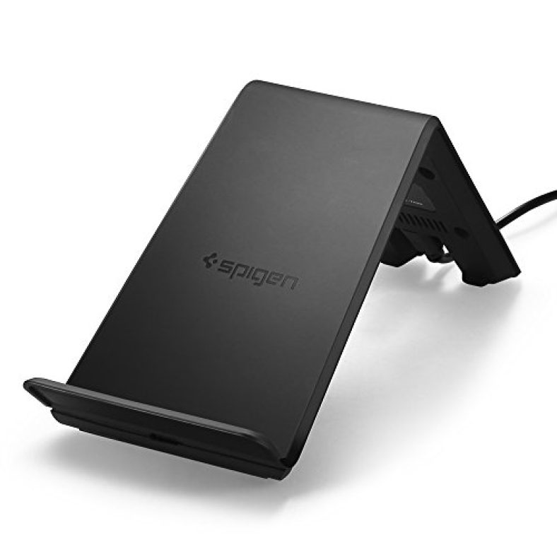 Spigen 10W, F303W 2Nd Ver Wireless, Usb Charger Fast Qi Certified Charging Pad Compatible For Iphone, Galaxy, Oneplus & Other Qi Devices – (Black)
