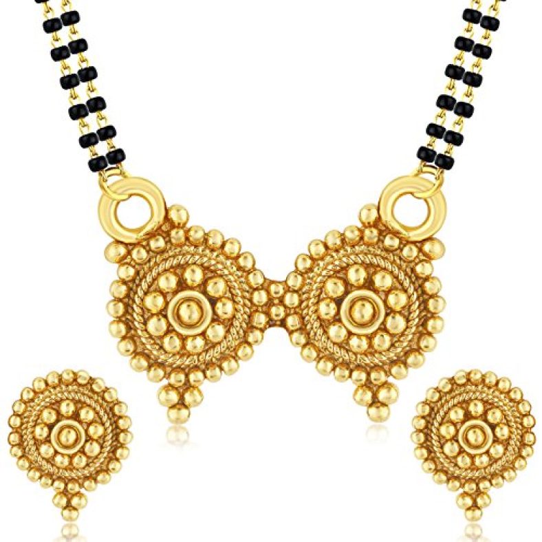 Sukkhi Royal Gold Plated Wedding Jewellery Mangalsutra Set For Women (Ms70775Gldpas500)
