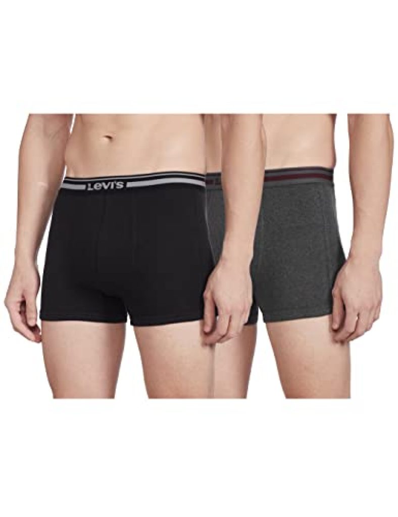 Levi’S Men’S 100 Ca Regular Solid Trunk (#003-Trunk-Lt Dk Gmel-P2_Multicolor_M)