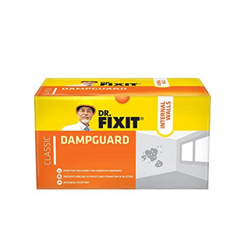 Dr. Fixit Dampguard Classic Damp-Proof Coating For Internal Walls And Rcc Water Tanks – 1Kg