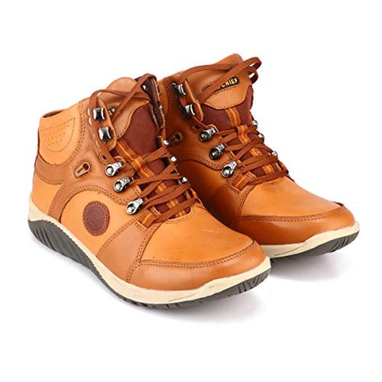 Red Chief Men Tan Leather Boat Shoes-10 Uk (44 Eu) (Rc10072 006)