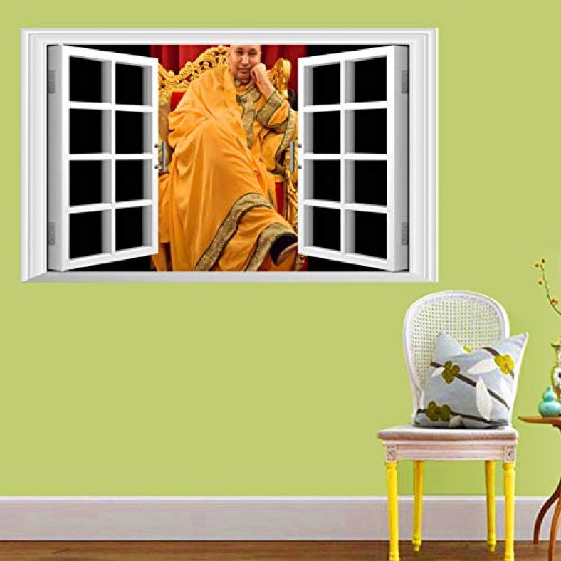 Gadgets Wrap Fake Window Style Wall Decal (50Cmx90Cm) – Guruji