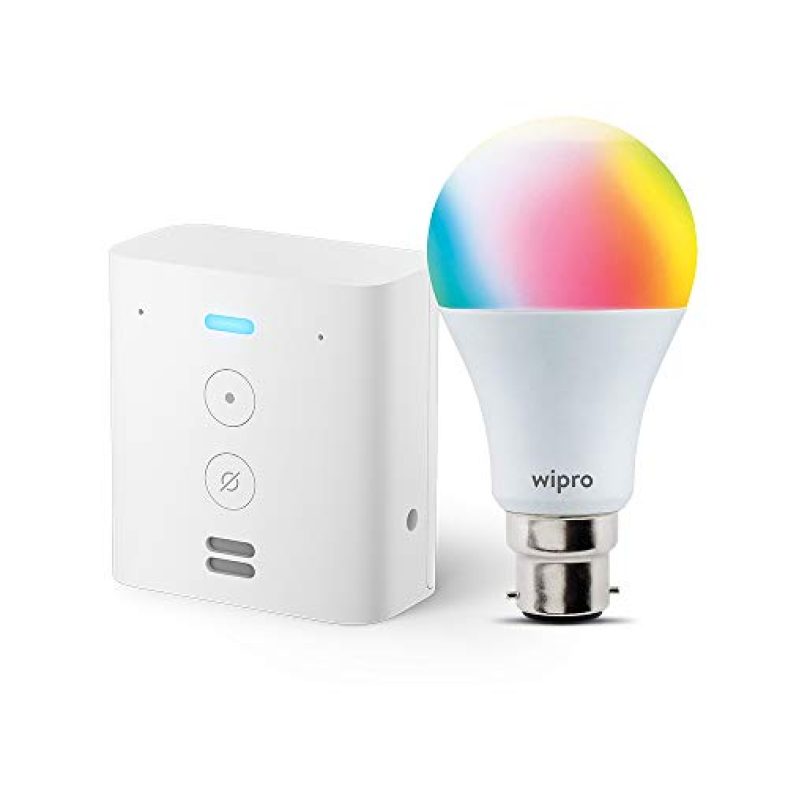 Echo Flex Combo With Wipro 9W Led Smart Color Bulb