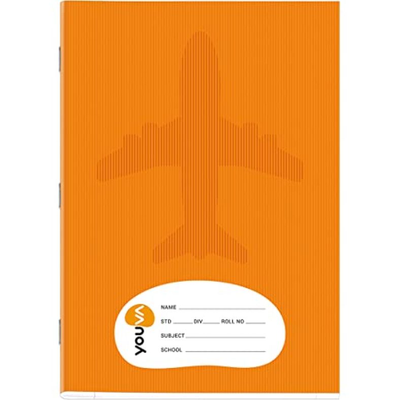 Navneet Youva | Brown Soft Bound Long Book | Regular Size 17 Cm X 27 Cm | Sketch – 1 Side Sl / 1 Side Pl | 172 Pages| Pack Of 12