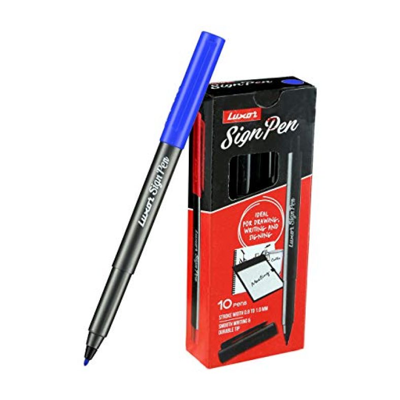 Luxor Sign Pen (New) Blue (10’S Box)
