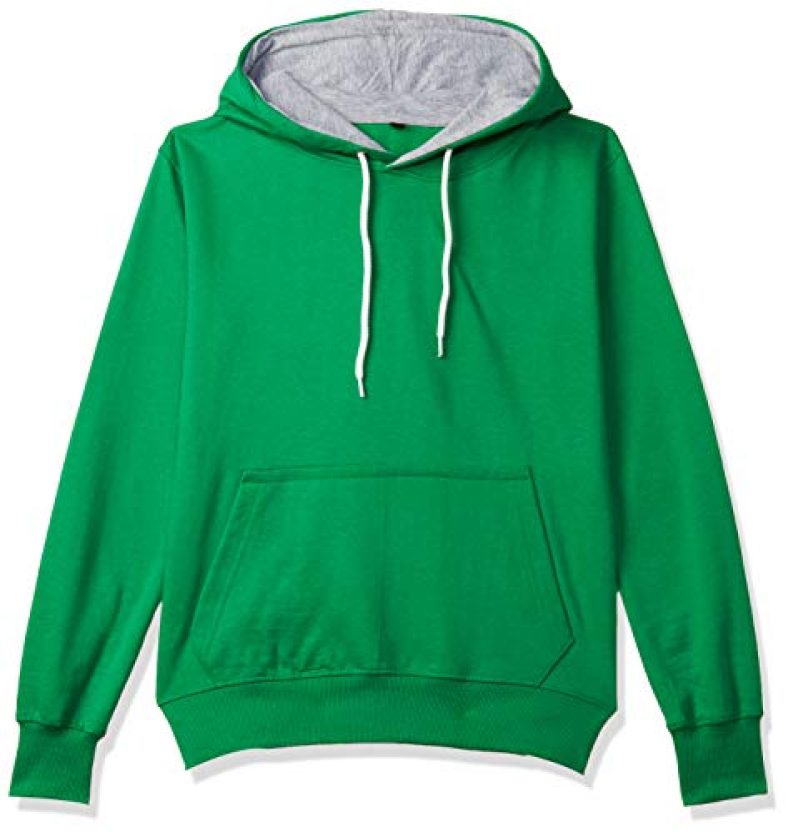 T2F Women’S Cotton Neck Hooded Sweatshirt (Wom-Ss-01_Green_L)