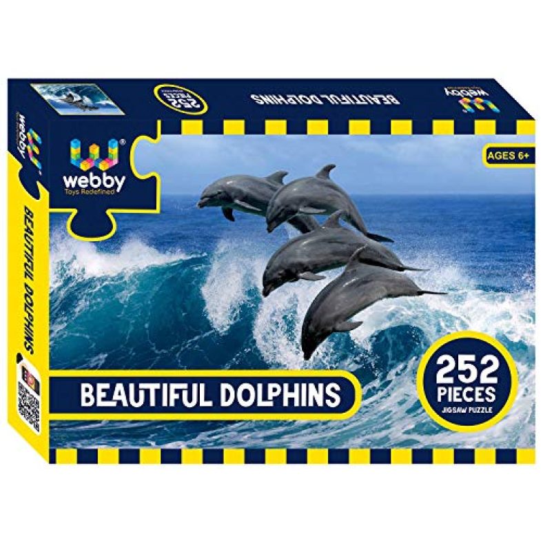 Webby Beautiful Dolphins Jigsaw Puzzle, 252 Pieces