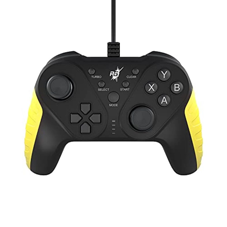 (Renewed) Redgear Ms-150 Wired Gamepad With 2 Digital Triggers, 2 Analog Sticks Ergonomic Design, 1.8 M Durable Cable, X Input And Direct Input(Punk Yellow)