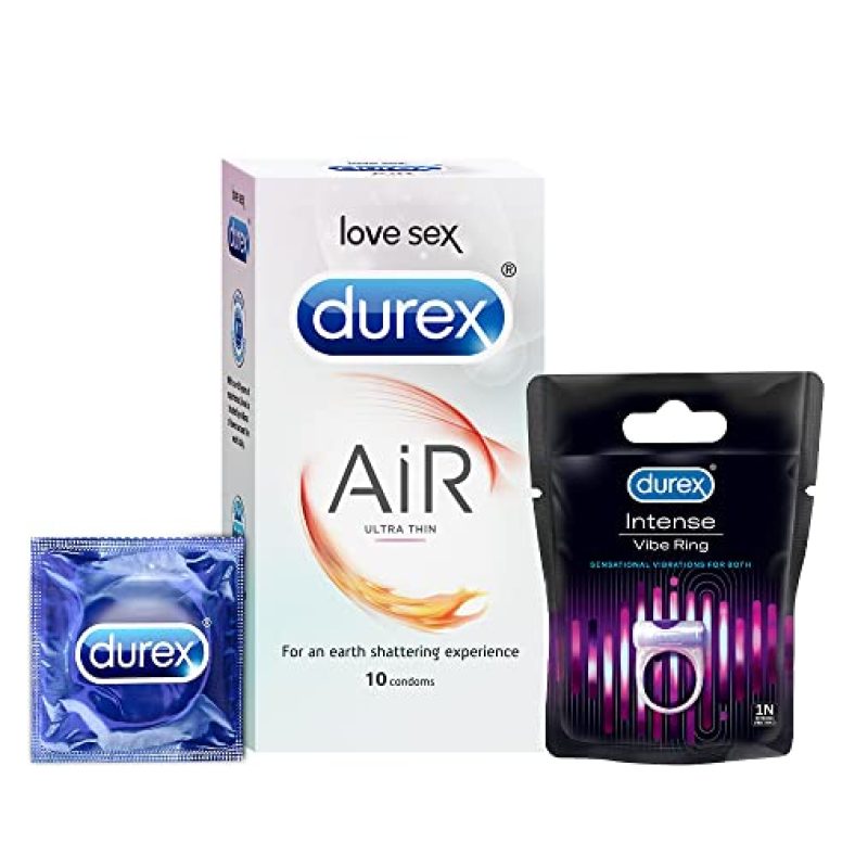 Durex Air Ultra Thin Condoms – 10S & Durex Play Vibrations Ring