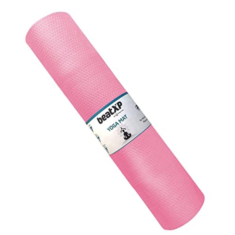 Beatxp 4Mm Eva Yoga Mat For Women & Men | Textured Surface | Extra Thick | High Resilience Exercise Mat For Meditation | Floor & Gym Fitness Workout Mat