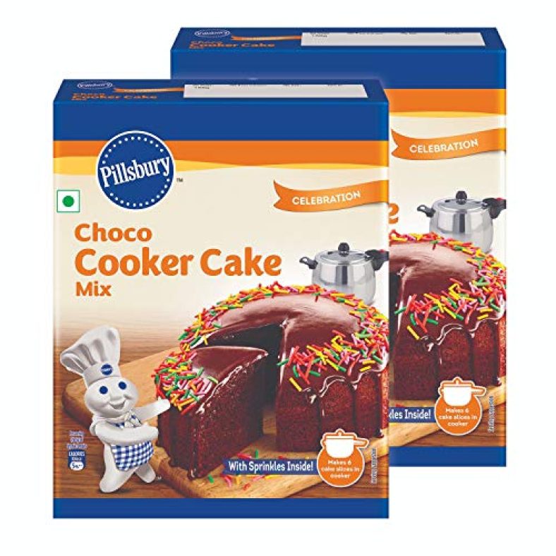 Pillsbury Cooker Cake Mix, Choco, 159 Gm X Pack Of 2, 318 Gm
