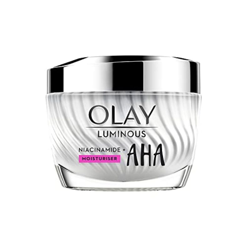 Olay Luminous Niacinamide + Aha Face Cream Moisturizer Reduce Acne Marks Skin Care 50 G