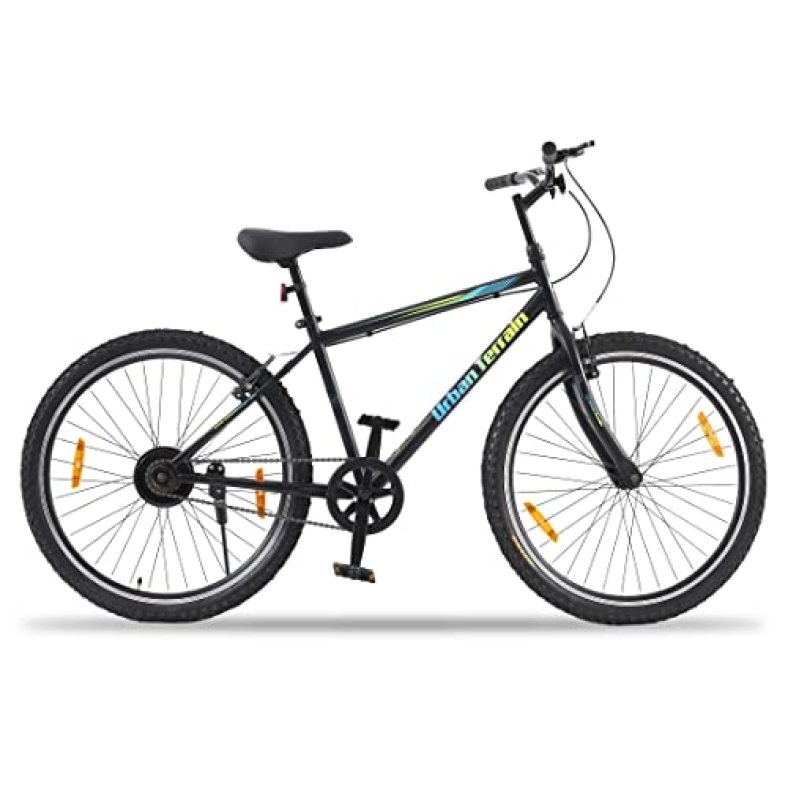 Urban Terrain Maza 26” Blue City Lite Bike With Complete Accessories, Free Cycling Event & Ride Tracking App By Cultsport