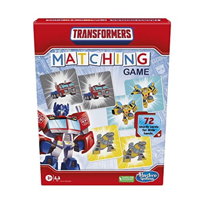 Hasbro Gaming Transformers Matching Game For Kids Ages 3 And Up, Fun Preschool Game For 1+ Players