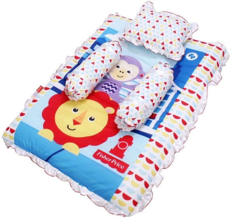 Fisher-Price Polycotton, Cotton Baby Bed Sized Bedding Set(Multicolor)