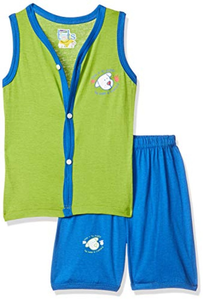 Bumchums Unisex-Baby Cotton Clothing Set (Rtotst107Rns0000S And Print May Vary_0-3 Months)