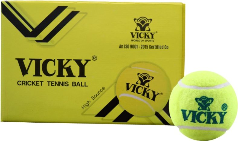 Vicky Light Cricket Tennis Ball (Pack Of 6) Cricket Tennis Ball(Pack Of 6, Yellow)