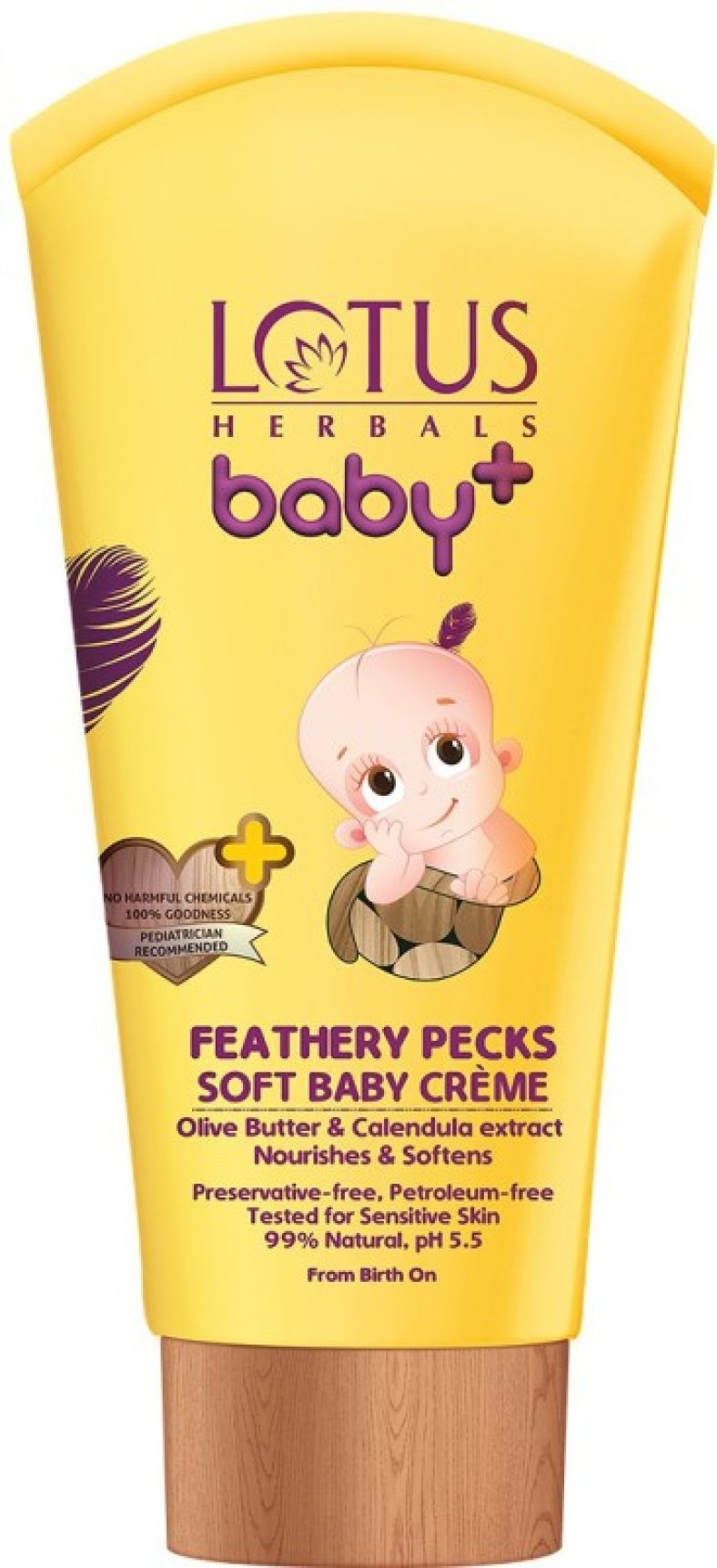 Lotus Herbals Feathery Pecks Soft Baby Creme(50 G)