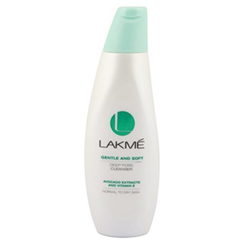 Lakme Gentle & Soft Deep Pore Cleanser, With Avocado, Removes Makeup And Impurities, Cleansing Milk For Soft And Glowing Skin, 120 Ml