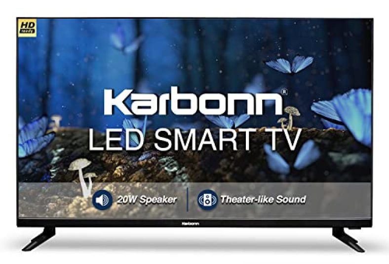 Karbonn 80 Cm (32 Inches) Millennium Series Hd Ready Smart Led Tv Kjw32Skhd (Phantom Black) With Bezel-Less Design
