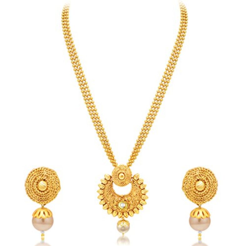 Sukkhi Pleasing Gold Plated Necklace Set For Women
