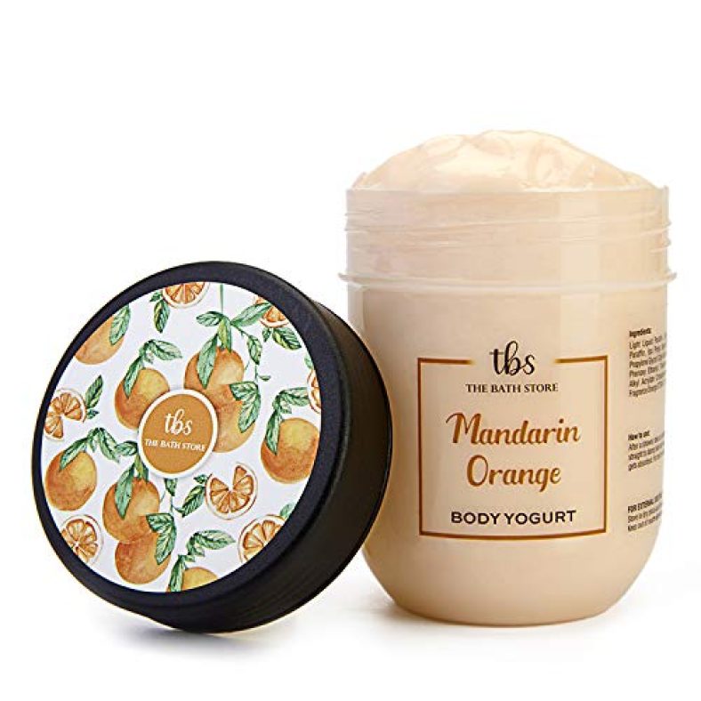 The Bath Store Mandarin Orange Body Yogurt For Soft And Supple Skin With Rich Ingredients For All Skin Type – 200Gm