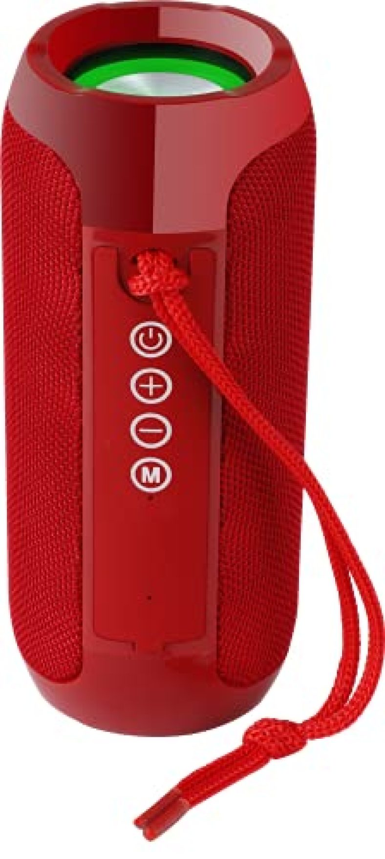 Zebronics Zeb-Action Wireless 10W Portable Speaker, Supporting Bluetooth V5.1, Tws, Rgb Lights, Fabric Finish, Aux/Usb/Fm/Msd (Red)