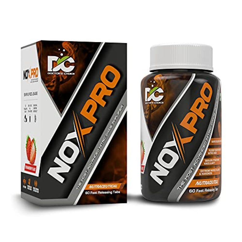 Doctor’S Choice Nox Pro Pre-Workout | Advance L-Arginine Pump Matrix | Build Lean Muscle | Nitric Oxide | Muscle Fullness And Hardness | Arginine Nitrate Matrix | Strength & Power Increasing Matrix | Preworkout, Usa Fda Regd | 60 Tablets
