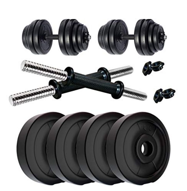 Kore Pvc Dm-8Kg-Combo16 Home Gym & Fitness Kit, 2 Kg X 4 (Adjustable, Black)