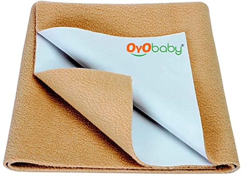 Baby & Mom Company Bed Protector Waterproof Dry Sheet Urine Mat Beige Xl Size (200Cm X 140Cm), X-Large (200Cm X 140Cm)