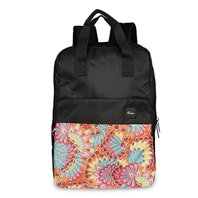 Protecta Symphony Water Repellant Laptop Backpack For Laptops With Screen Size Up To 39.62 Cm (15.6 Inch) – Indian Traditional Print