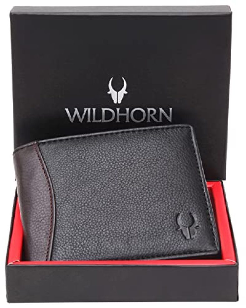 Wildhorn Leather Men Wallet(Black)