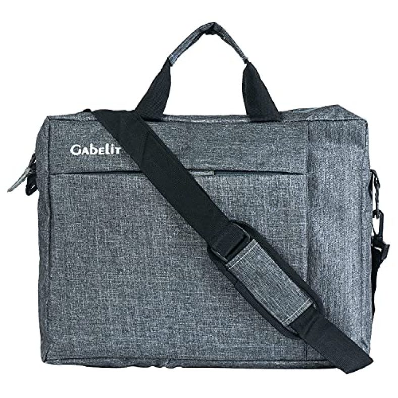 Gabelit 15.6 Inch Office Laptop Bags Briefcase For Men And Women (Grey)