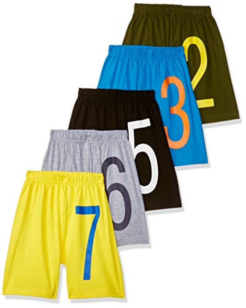 T2F Boy’S Regular Fit Cotton (Bys-Shorts-S4_Multicolor_4 5 Years)